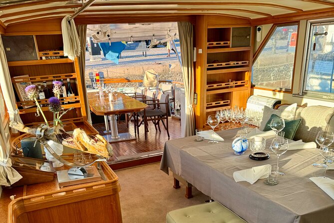 Exclusive Yacht Tour of Stockholm: sunset, dinner, lunch, cruise - Entering the harbor world on M/Y Gaia