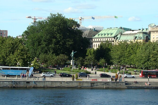 Stockholm- A Beauty On The Water: Old Town Walking Tour and Boat Trip Combined - Lejonbacken photo spot and the Royal Palace skyline: Karl XII, the Grand Hotel, and royal gardens