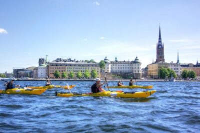 Stockholm City Kayak Tour - The Real Route: City Hall, Södermalm, Riddarholmen, Långholmen