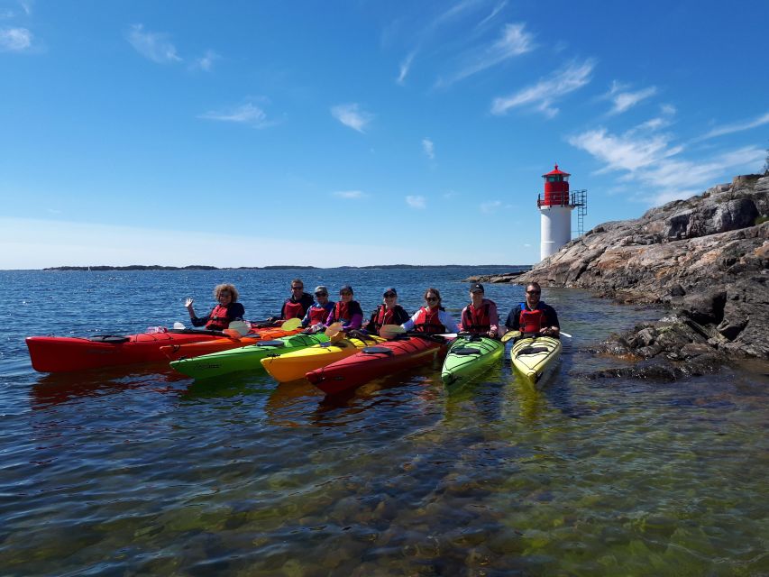 Stockholm: Full-Day Archipelago Kayaking Adventure - Lunch on a private island + Swedish fika: the food stops feel like part of nature