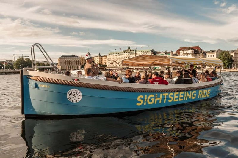 Stockholm: Guided City Sightseeing Open Electric Boat Tour - Electric and open: why this 50-minute boat fits Stockholm
