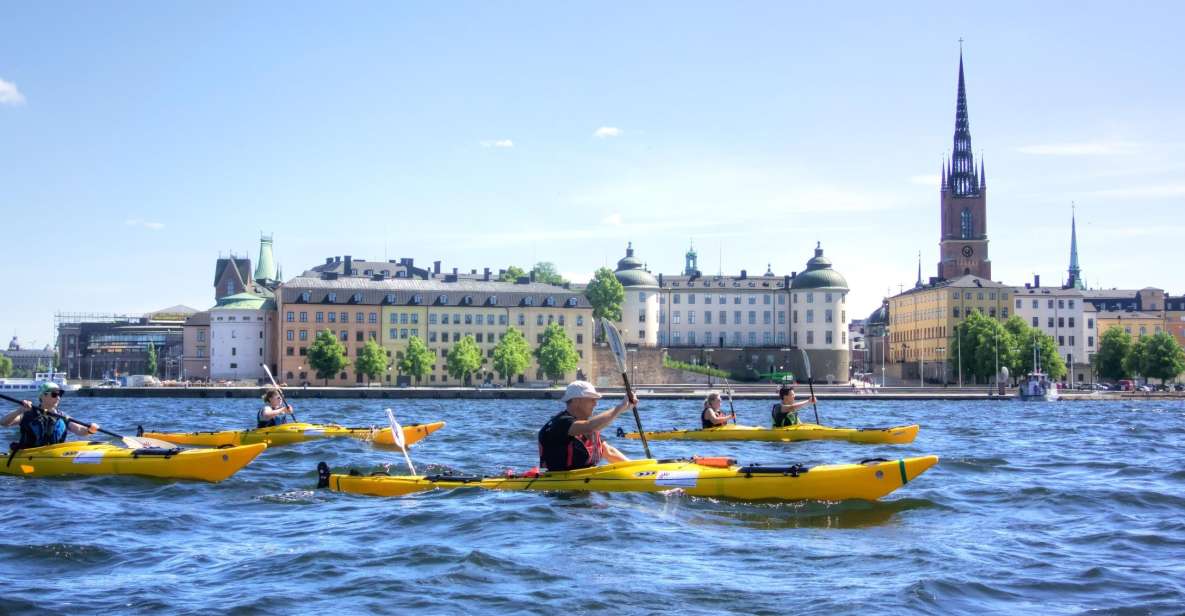 Stockholm: Guided Kayak City Tour & Optional Midsummer Meal - Stockholm from the water: the real payoff