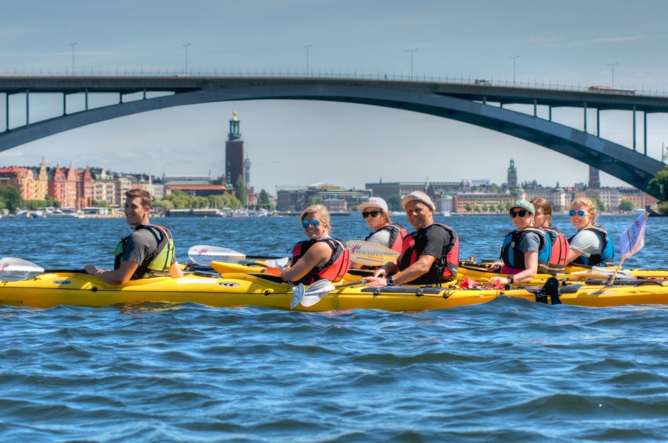 Stockholm: Guided Kayak City Tour & Optional Midsummer Meal - Morning vs evening: pick your mood