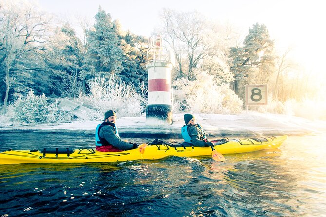 Stockholm: Winter Kayaking, Swedish Fika and hot Sauna Experience - Winter sea kayaking outside Stockholm: what you’re really signing up for