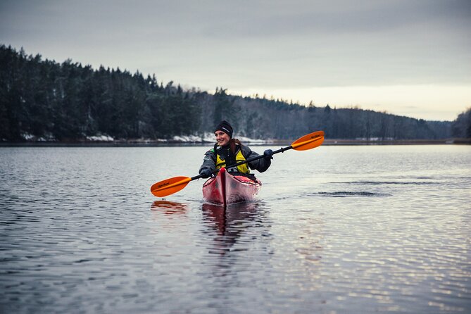 Stockholm: Winter Kayaking, Swedish Fika and hot Sauna Experience - Norrhamnen fishing cottages: harbor charm and homemade cake energy